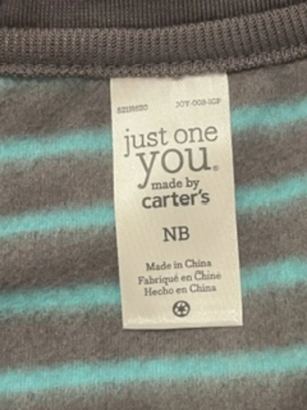 NEW Carters Baby Boy Hoodie Size Newborn zip front long sleeve NWT